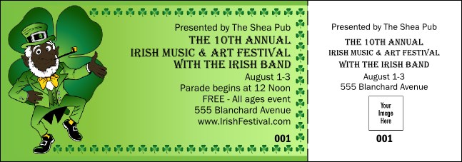 St. Patrick's Day Event Ticket Product Front
