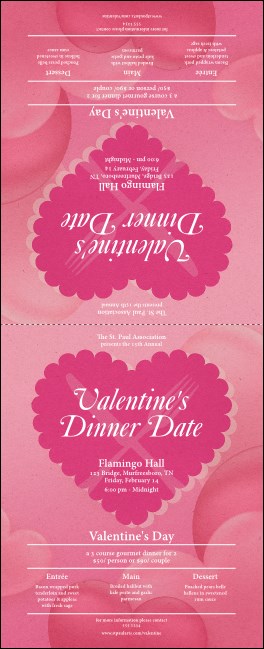 Valentine's Dinner Date  Table Tent