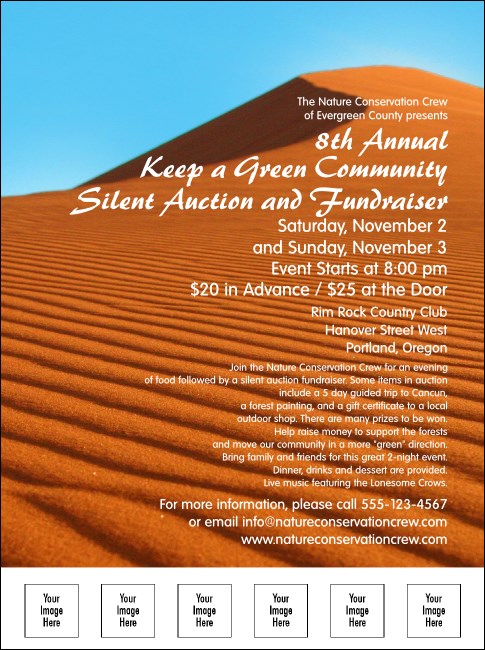 Printing Full Color Flyer Desert Photo Product Front