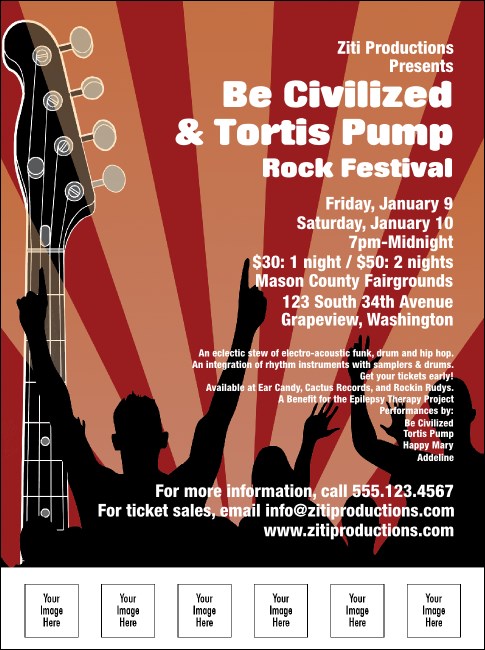 Rock Concert Flyer Product Front