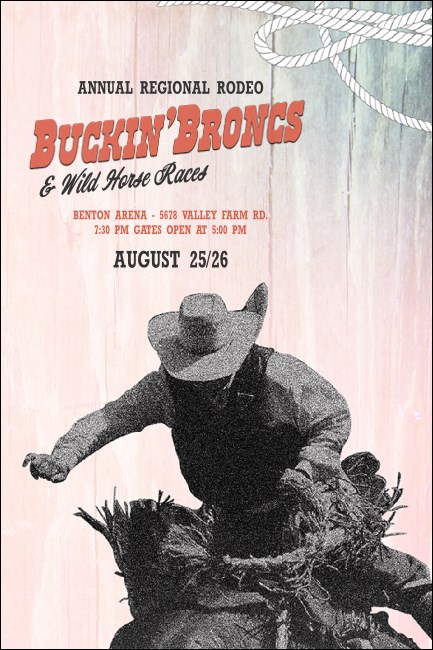 Bucking Bronco Rodeo Pinterest Ad