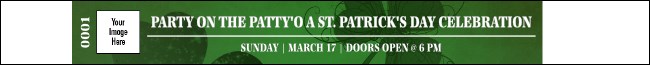 St Patrick's Day Shamrock Premium Synthetic Wristband