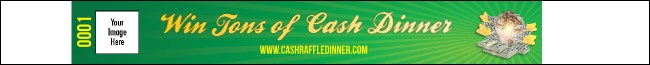 Cash Raffle Premium Synthetic Wristband Product Front