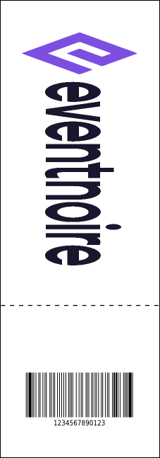 Abstract QR Lights Event Ticket Product Back