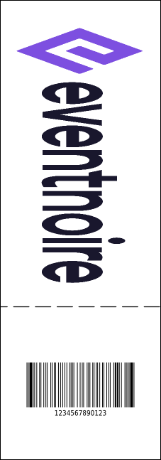 All Purpose Circle QR Event Ticket Product Back