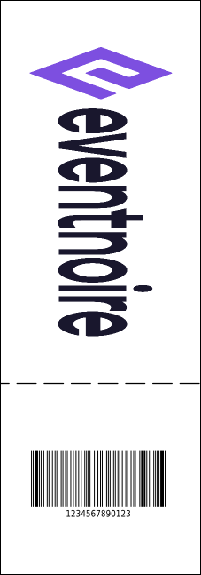 All Purpose Clouds QR Event Ticket Product Back