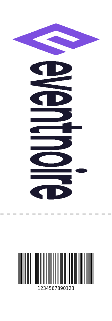 Bow Tie QR Event Ticket Product Back