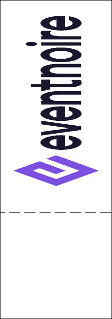 Classic Black Pinstripe QR Event Ticket Product Back