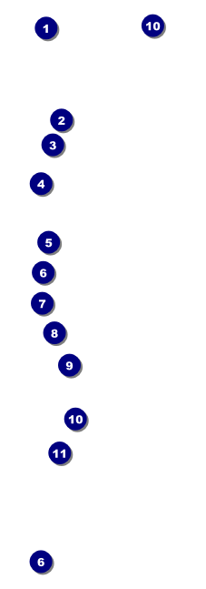 Fourth of July Blue QR Event Ticket Front Field Markers
