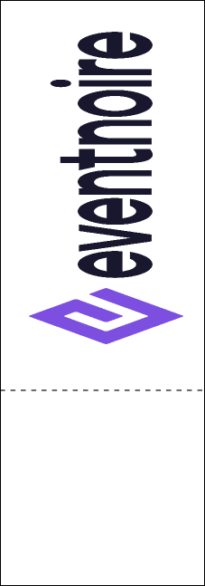 Holiday Snowflake QR Event Ticket Product Back