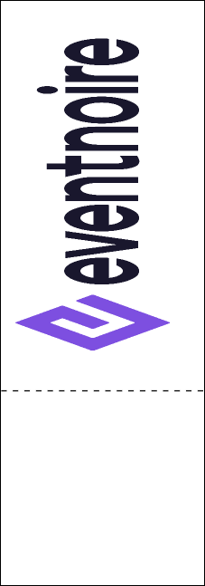 Red and Silver QR Event Ticket Product Back