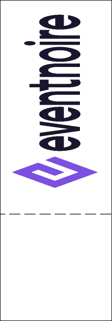 Rock Concert Blue QR Event Ticket Product Back