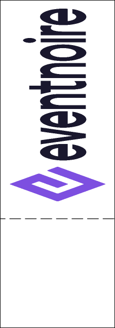 Sports Stripes QR Event Ticket Product Back