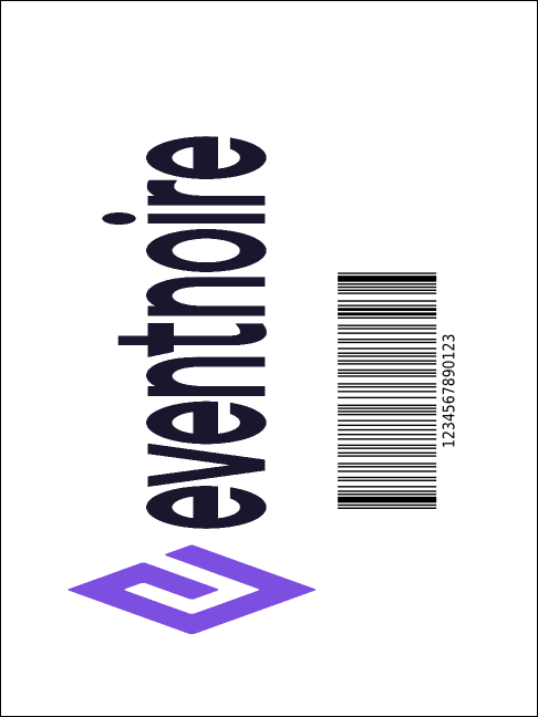 Abstract Economy Event Badge Product Back