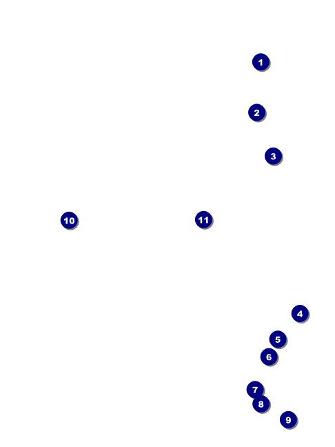 Abstract Economy Event Badge Front Field Markers