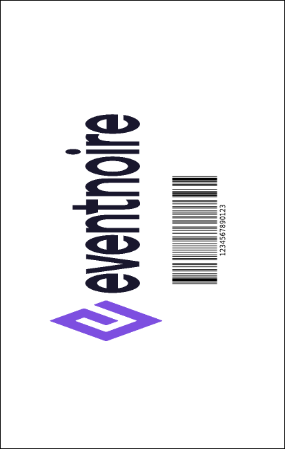 Abstract VIP Event Badge Medium Product Back