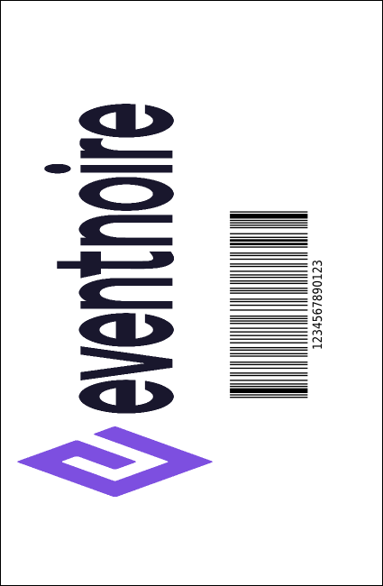 Abstract VIP Event Badge Small Product Back