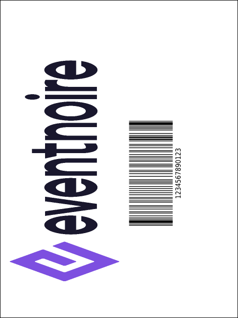 Abstract Lights Economy Event Badge Product Back