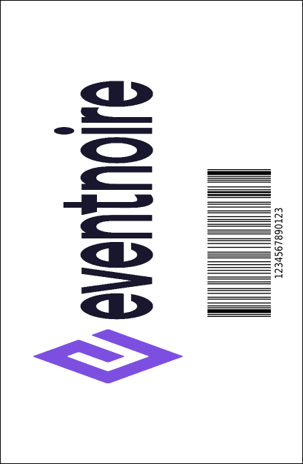 Abstract Lights VIP Event Badge Small Product Back