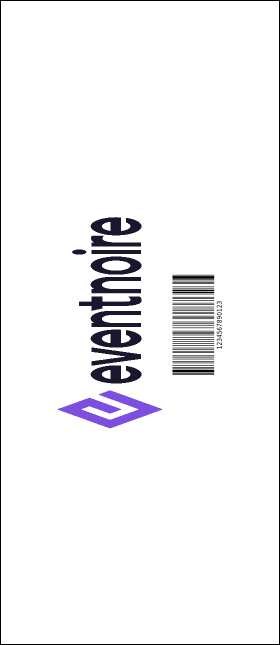 All Purpose Hex VIP Event Badge Large Product Back