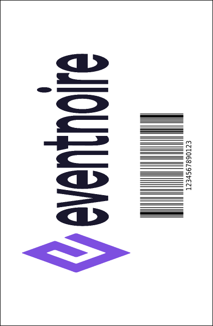 All Purpose Hex VIP Event Badge Small Product Back