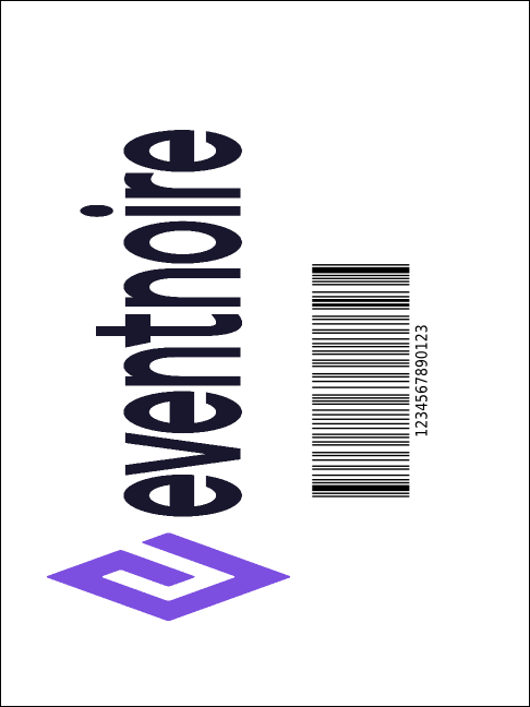 Holiday Snowflake Economy Event Badge Product Back