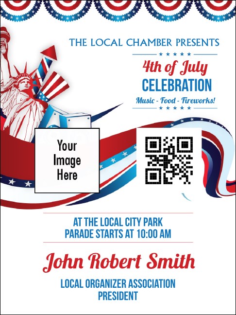 Fourth of July  Freedom Economy Event Badge Product Front