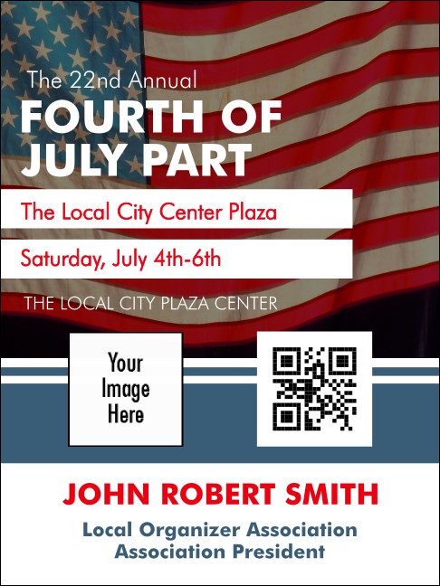 Fourth of July Economy Event Badge Product Front