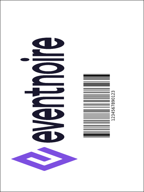 Retro Colors Economy Event Badge Product Back