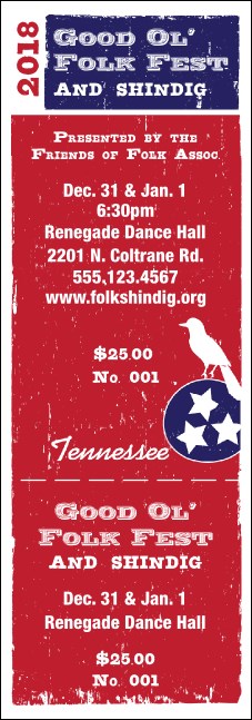 Tennessee General Admission Ticket