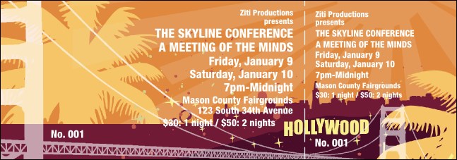 California General Admission Product Front