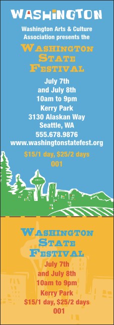 Washington General Admission Ticket Product Front