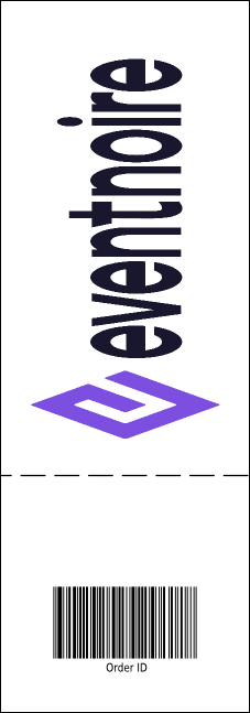 Sports Ticket 001 Purple & Yellow Product Back