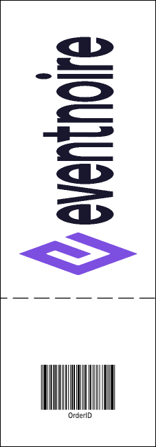 Sports Ticket 002 Purple & Yellow Product Back