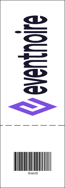 Sports Ticket 002 Blue & Orange Product Back