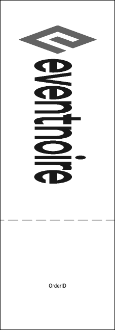 Galaxy Hip Hop Black and White Event Ticket Product Back