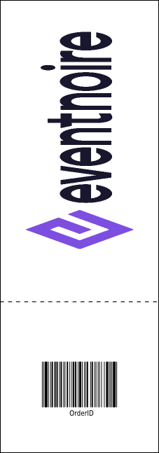 Snowboarding Event Ticket Product Back