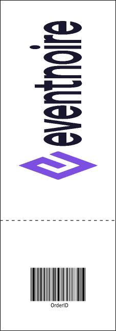 Ski Race Event Ticket Product Back