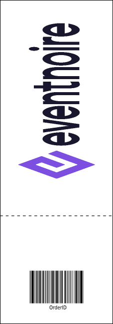 Swimming Event Ticket Product Back
