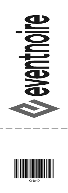 Montreal General Admission Ticket (black and white) Product Back