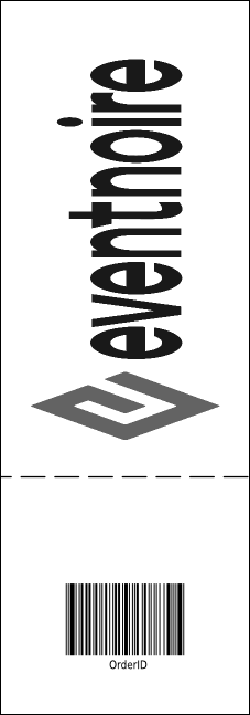 Sports Ticket Black & Silver Product Back