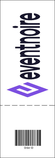 Sports Ticket Black & Yellow Product Back