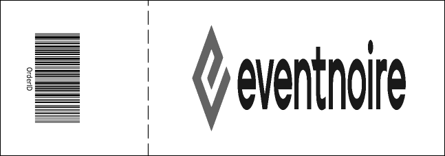 Twin Cities Event Ticket (black and white) Product Back