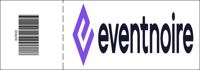 Blue and White General Admission Ticket Product Back