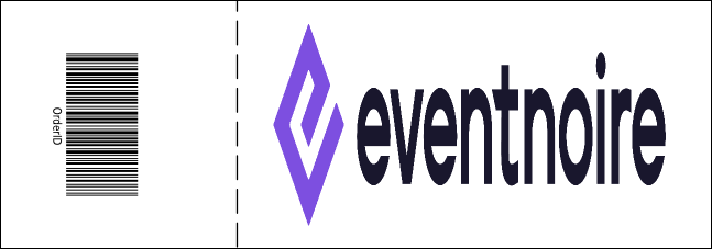 Red and White General Admission Ticket Product Back