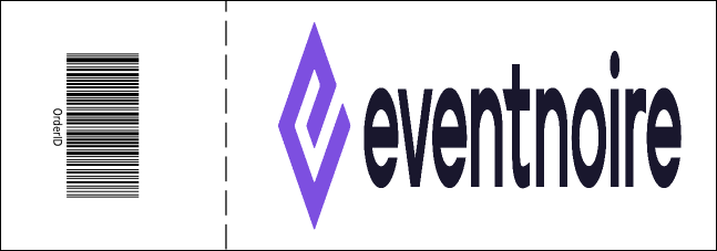 Purple and White General Admission Ticket Product Back