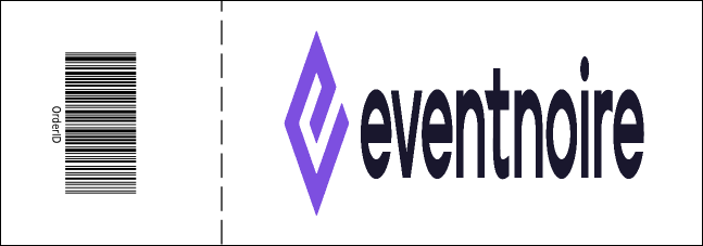 Yellow and White General Admission Ticket Product Back