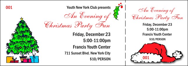 Playful Christmas General Admission Ticket 001 Product Front
