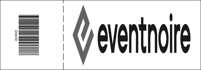 Black and White New Year's General Admission Ticket 001 Product Back