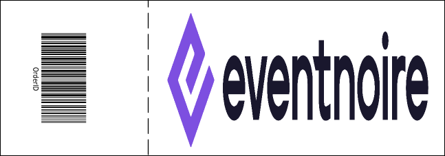 Red Two-Tone General Admission Ticket Product Back